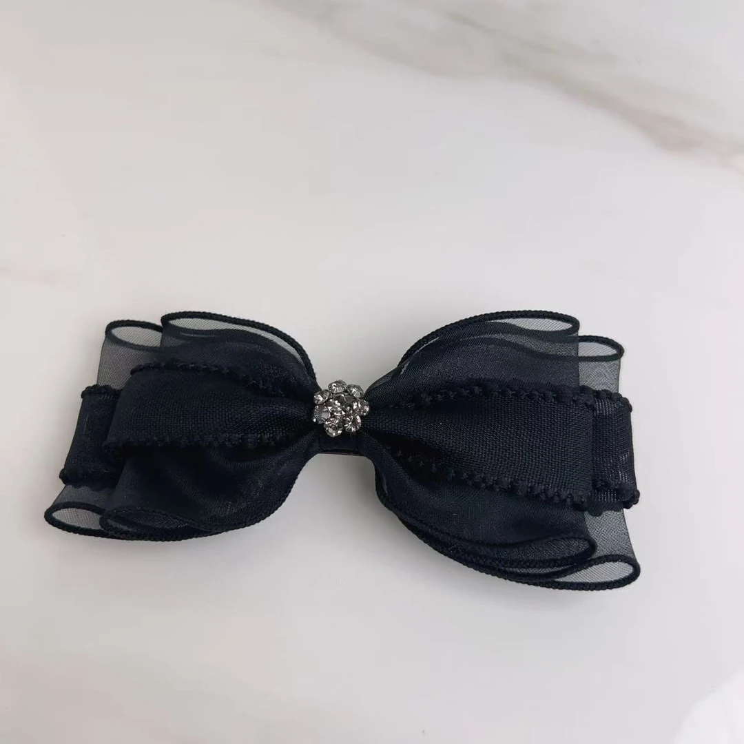 MY SISTERS韩国东大门布艺多层蝴蝶结弹簧夹