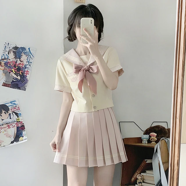 十字银河原创jk水手服【樱绘夏】学院风制服套装校供短袖收腰上衣