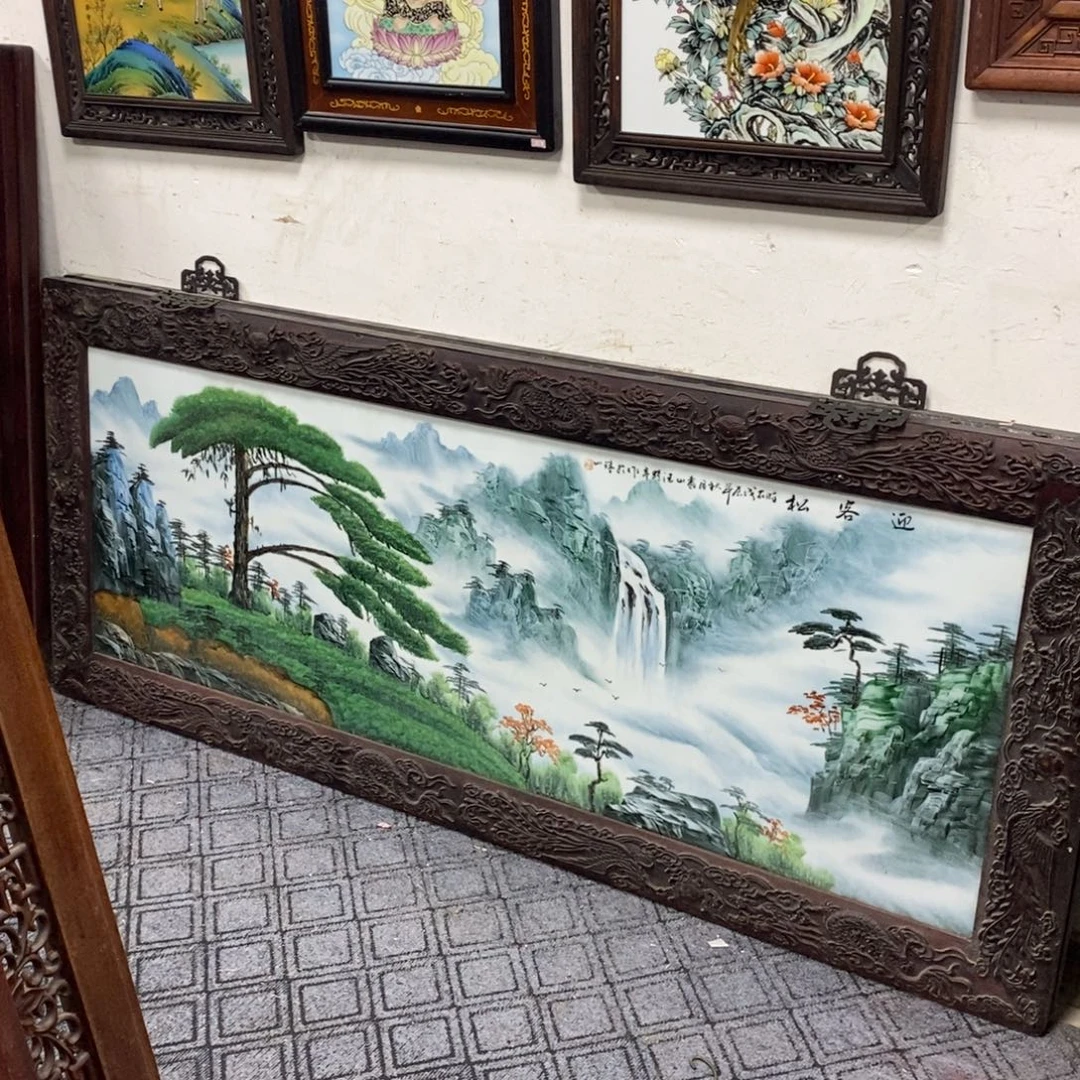 瓷片190*82 景德镇瓷板画柴窑烧制