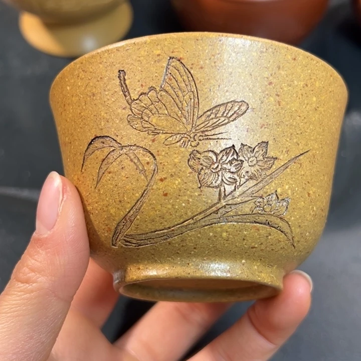 紫砂茶杯微瑕不退不换