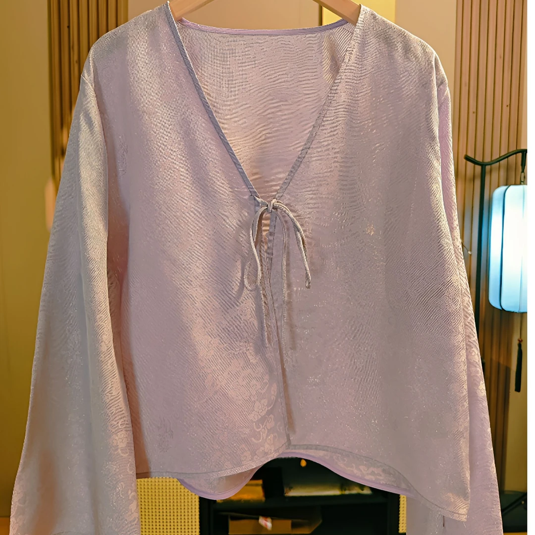 【三经绞罗小茶服】薄款新中式防晒夏季女外套古风印花日常服装