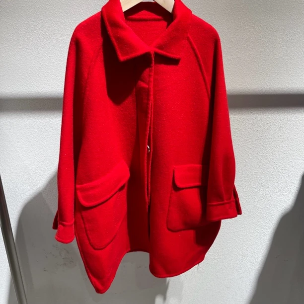 6231儿童休闲双面羊毛大衣