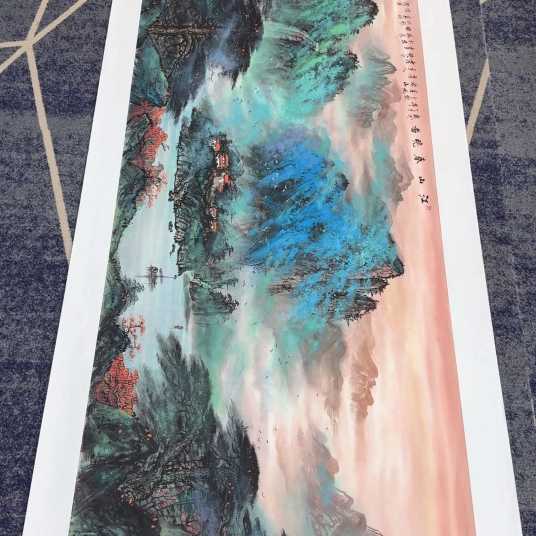 国画国画作品山水花鸟纯手绘