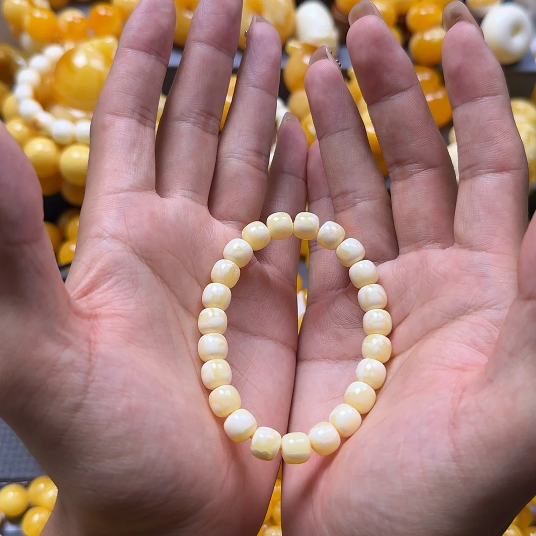 未镶嵌蜜蜡珠宝奇石同料9mm