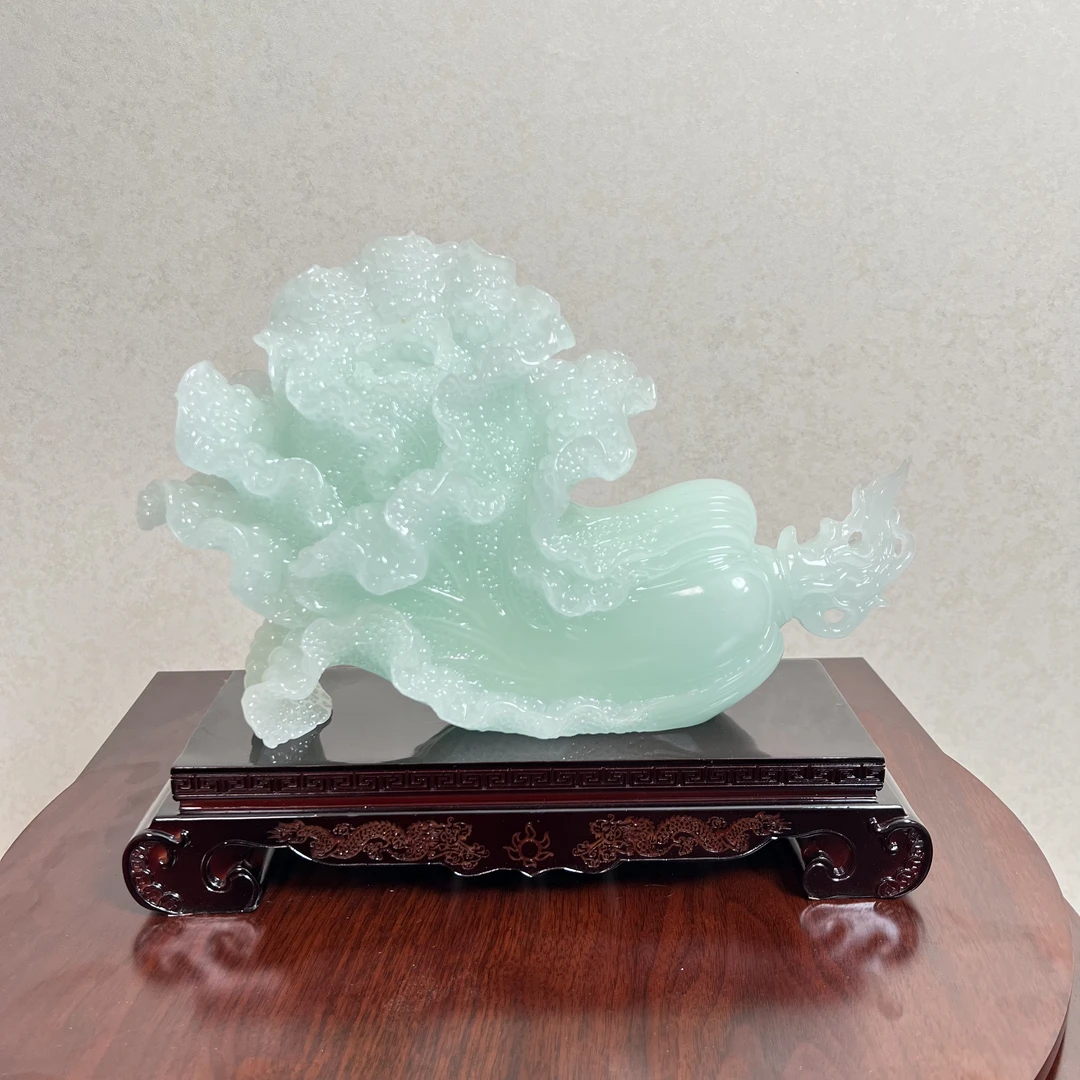 【高端摆件】白菜工艺品家居摆件装饰品车载摆件客厅办公桌面书房