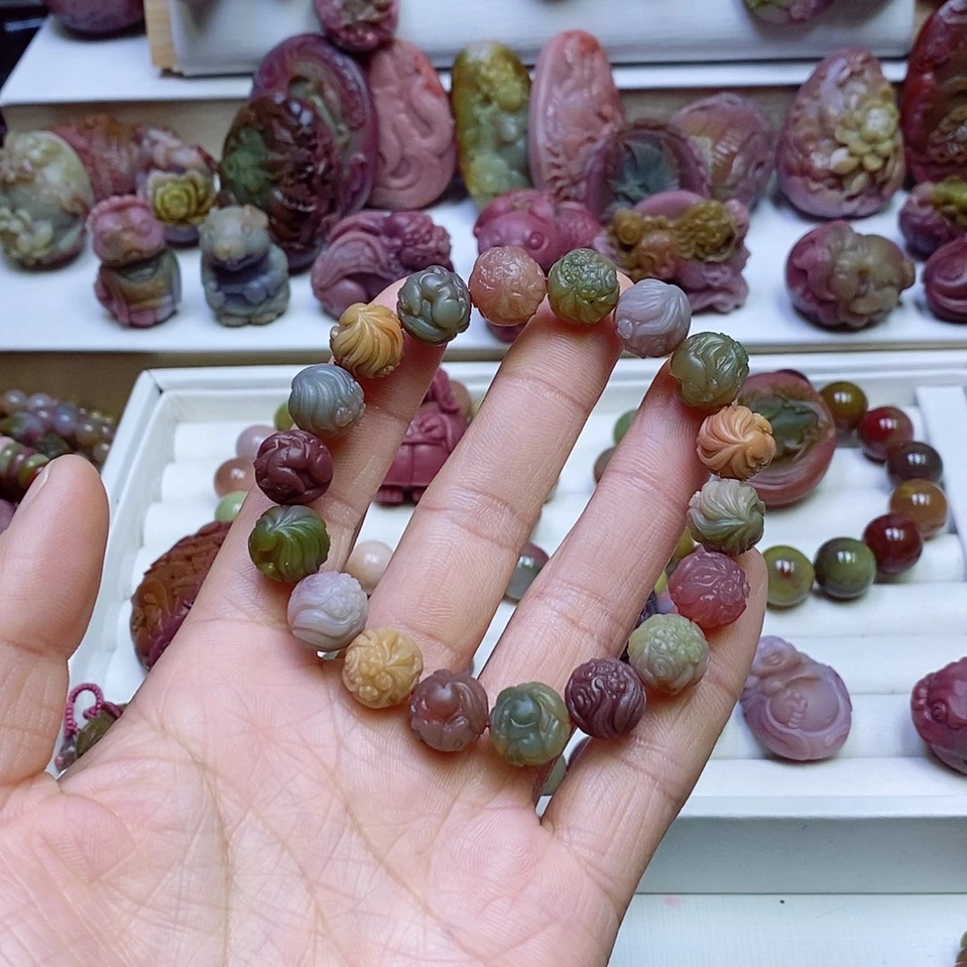 玛瑙/玉髓盐源玛瑙手串未镶嵌