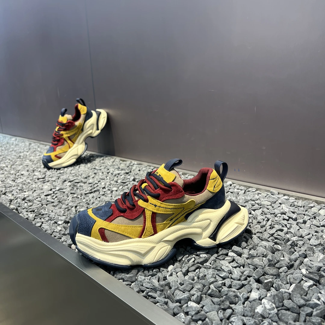 2025广州秋冬新款潮流复古透气休闲运动百搭时尚厚底软底老爹鞋