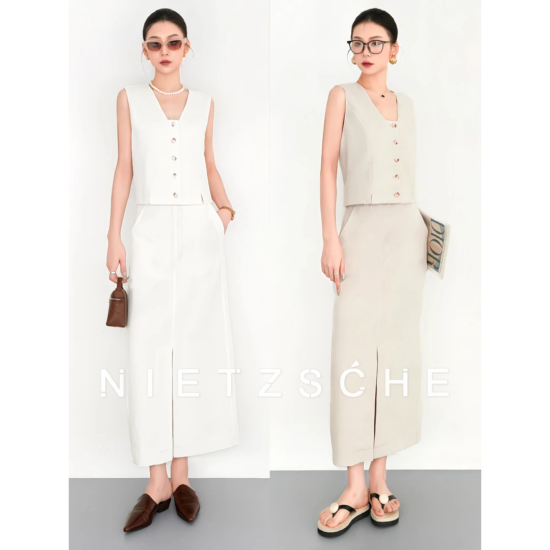 Nietzsche｜南法珍珠套装｜雨露麻！天丝麻混纺老钱两件套装61800