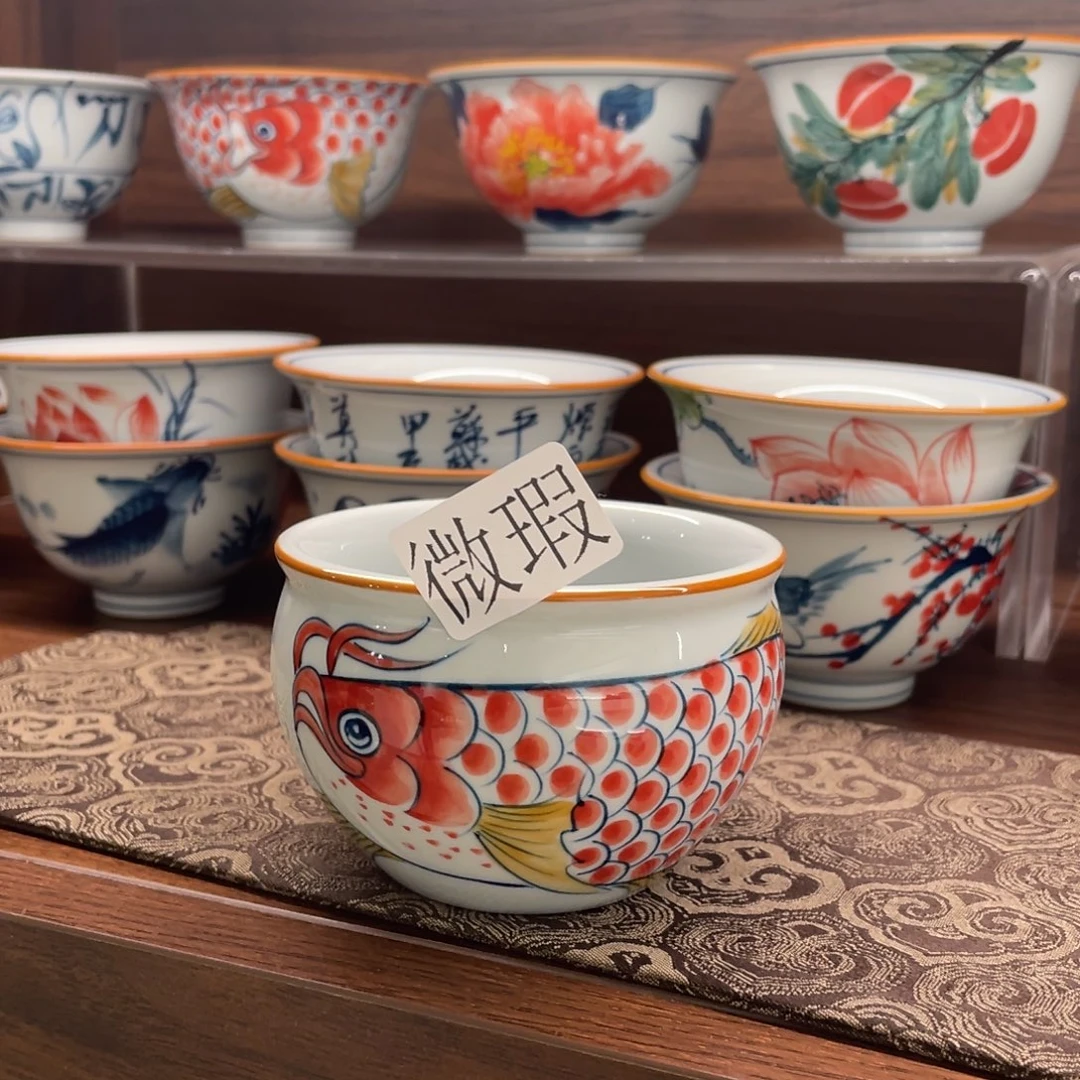 微瑕釉下彩纯手绘