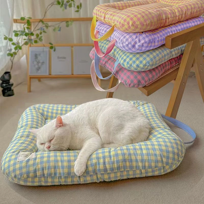 软垫猫窝四季通用猫猫睡垫猫垫子睡觉用小猫幼猫奶猫趴趴垫床垫LX