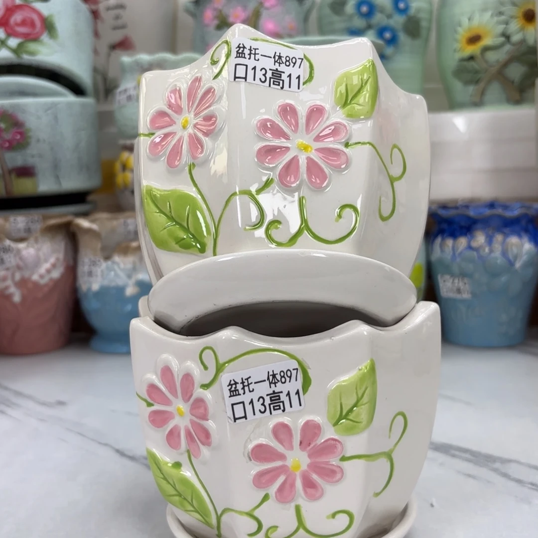 @夏西陶瓷花盆@@5897