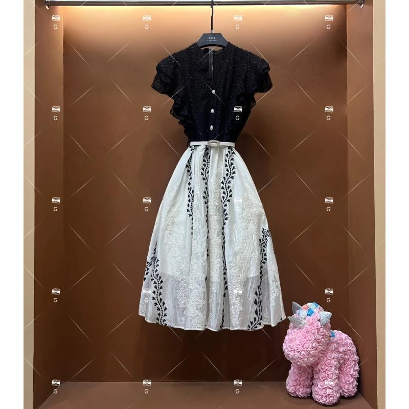 【G】春夏丨设计师轻奢法式印花女士连衣裙 GS-55167