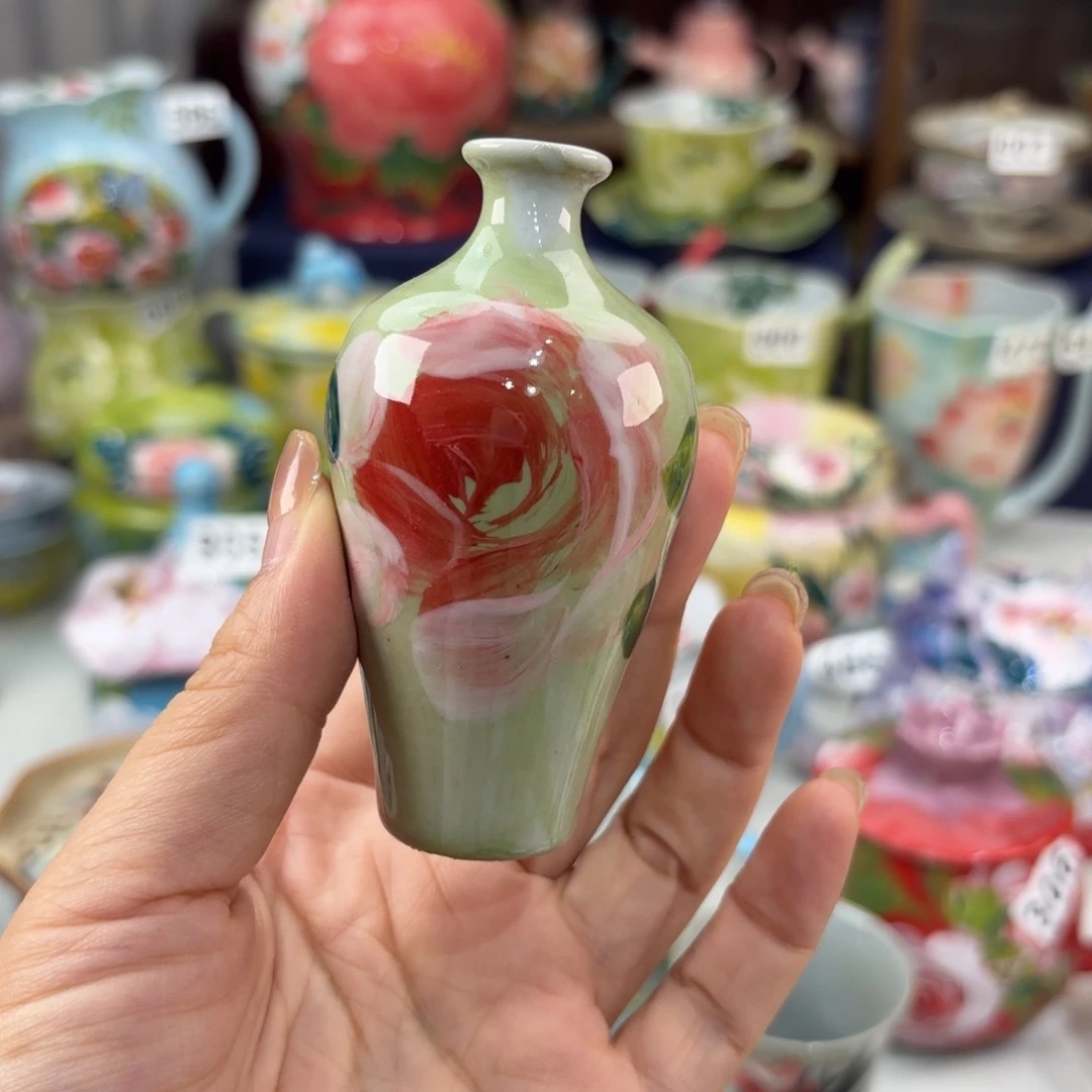 瓷片景德镇手绘高温釉下彩陶瓷茶具
