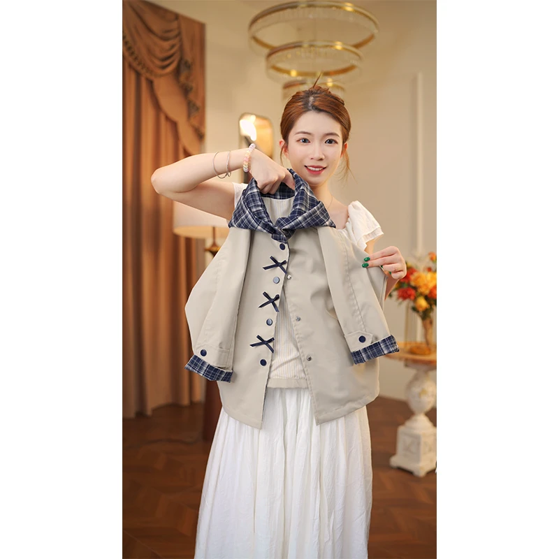 女童2025秋季新款外套洋气中大童儿童春秋装夹克衫2266