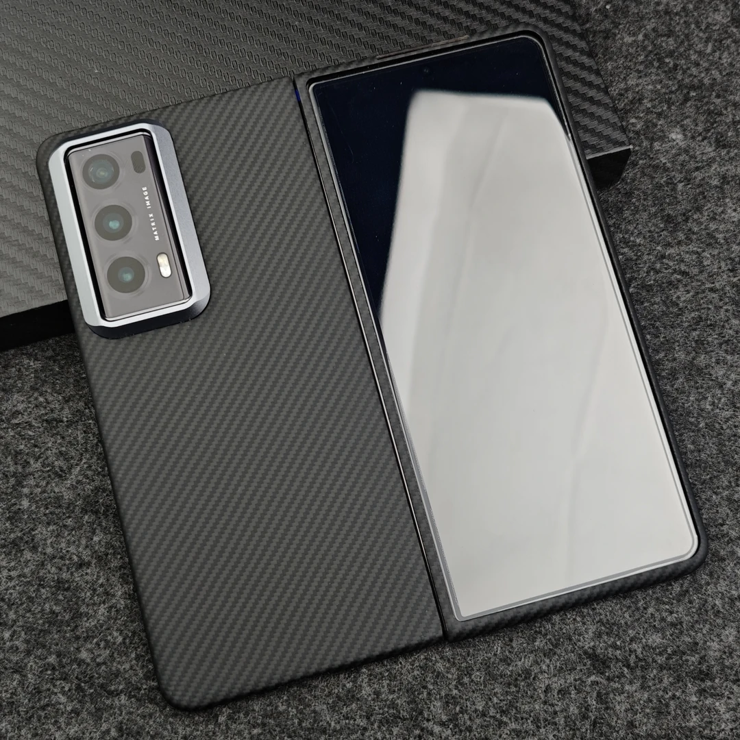 适用【荣耀MagicV2】凯夫拉芳纶纤维壳全包轻薄商务简约保护套硬壳