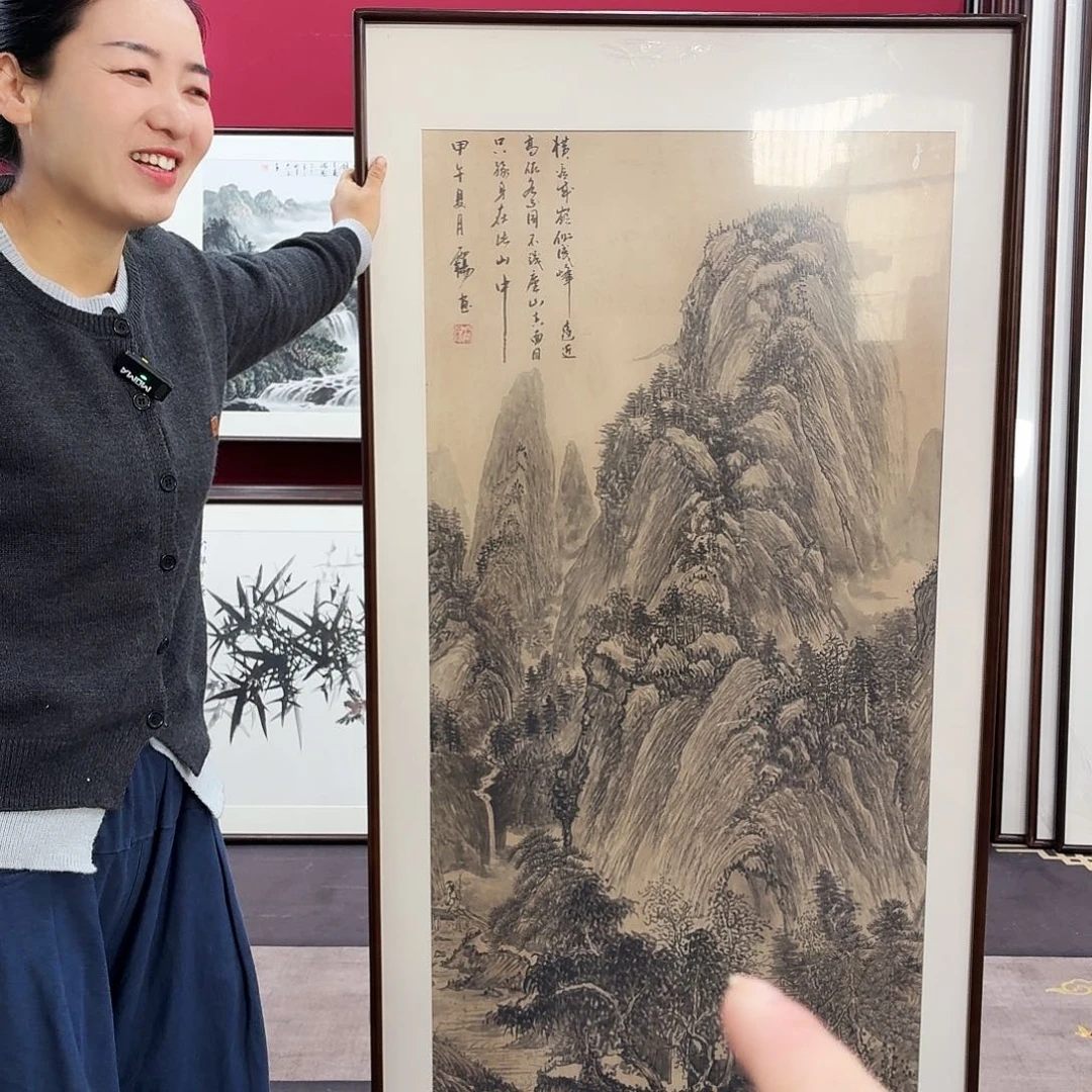 国画手绘作品160-80尺寸