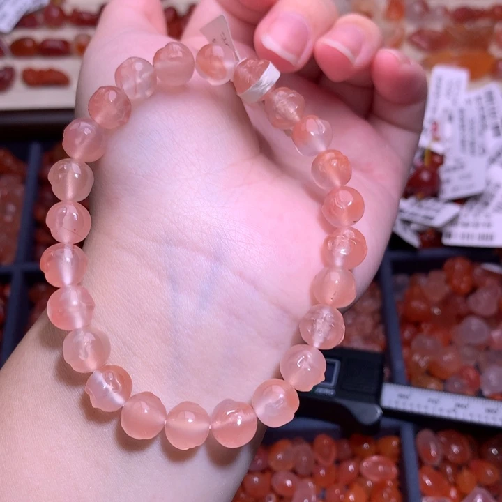 南红玛瑙未镶嵌珠宝半成品佛头单圈