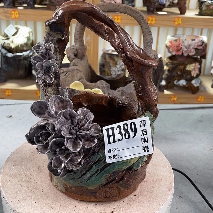 紫砂花盆宁****店景德镇陶瓷389