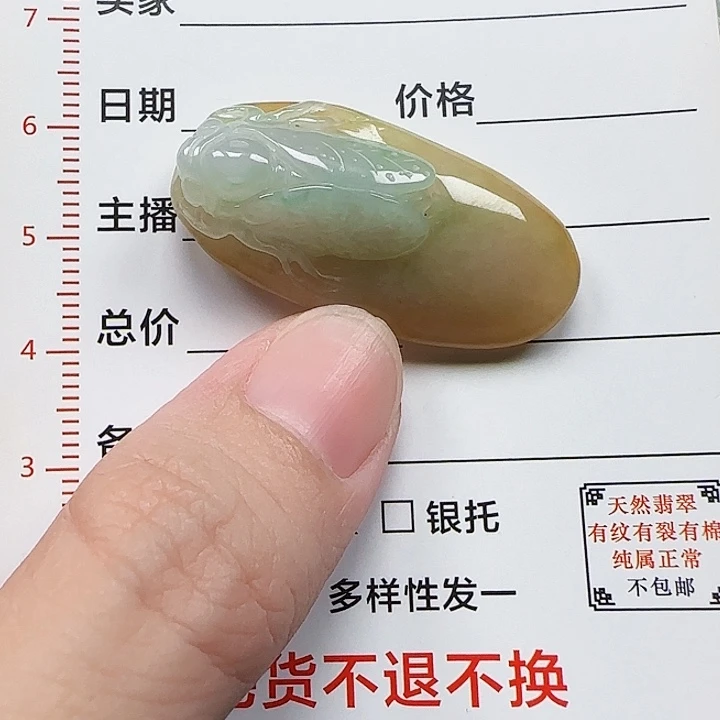翡翠未镶嵌颈饰天然