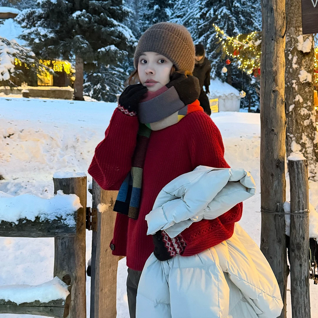 LAZYVISION羊绒高领针织休闲女士毛衣ZMD-34742