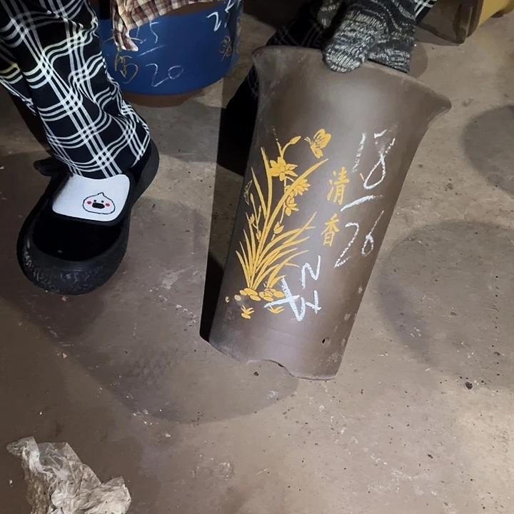 花盆紫砂紫砂花盆两只