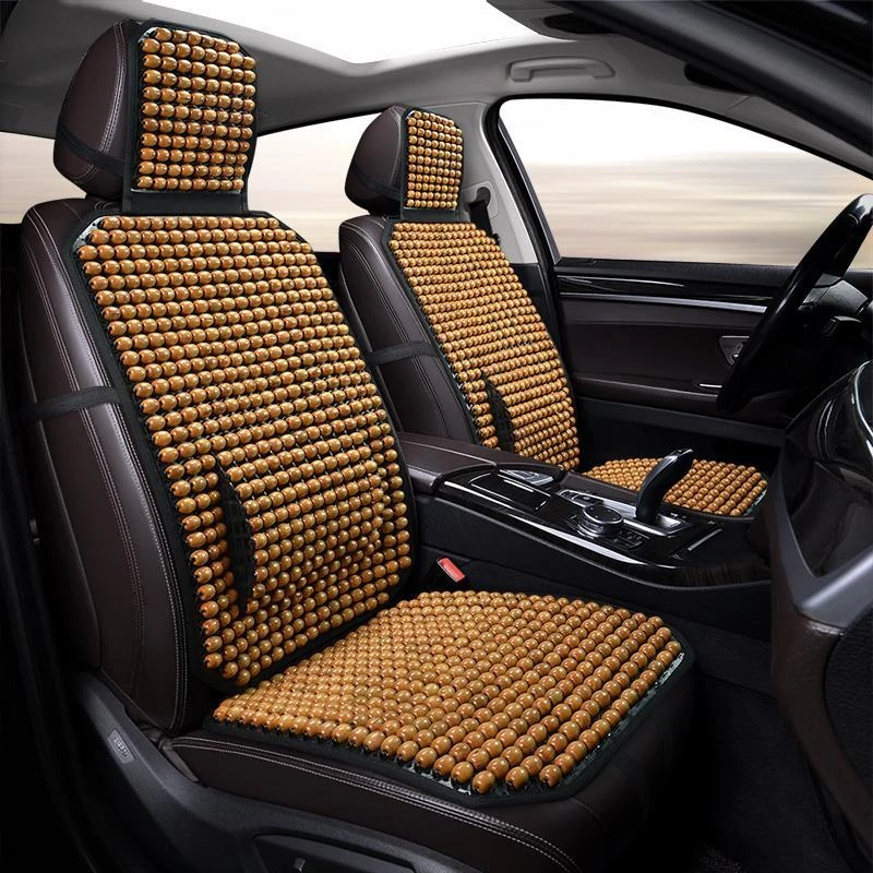 汽车坐垫夏季凉垫菩提子单片夏天透气按摩单座通用车垫子木珠座垫