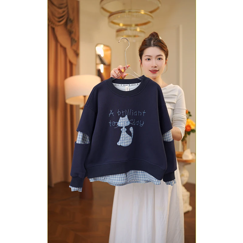 女童卫衣春秋款2025儿童春装长袖t恤小女孩上衣2792