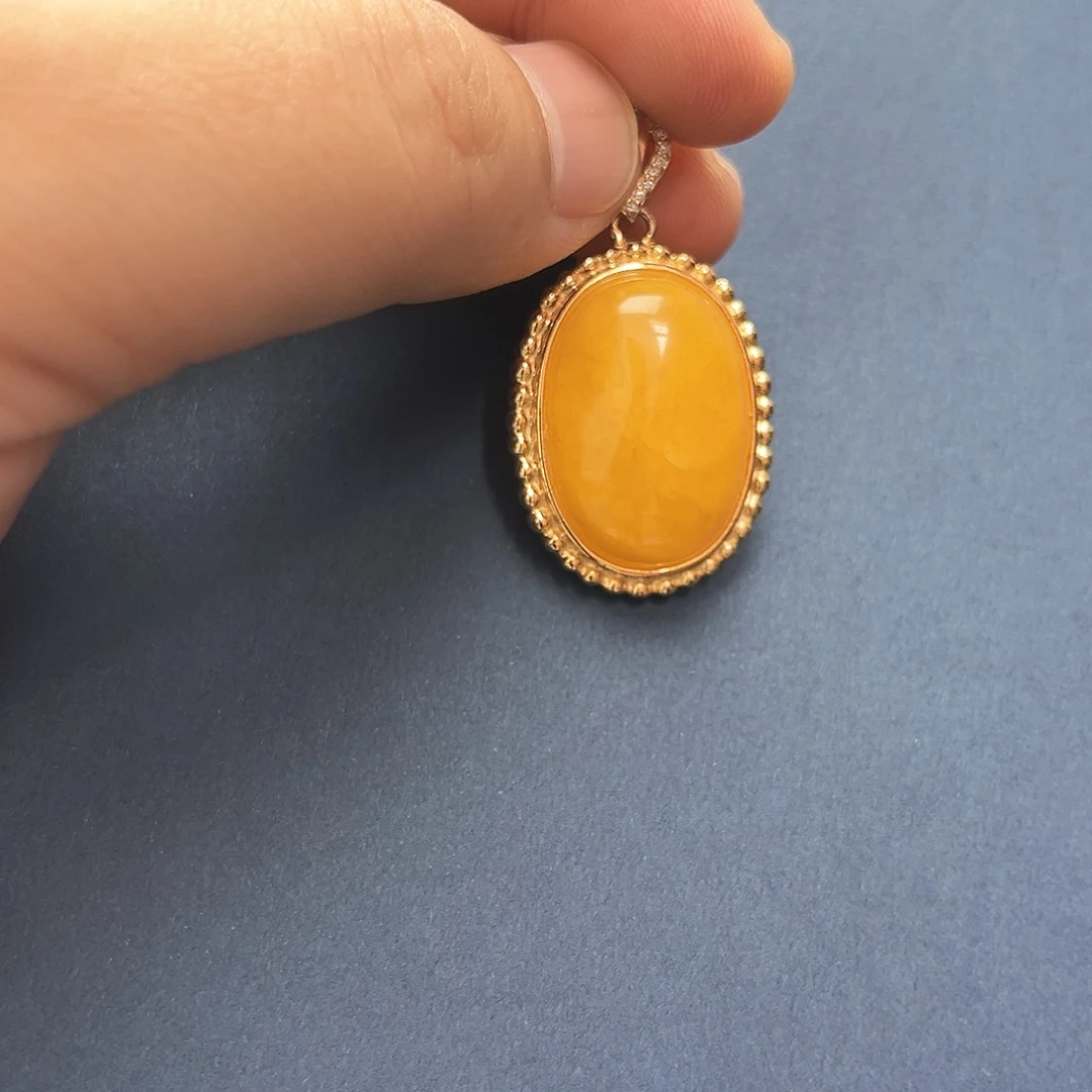 未镶嵌琥珀裸石琥珀吊坠