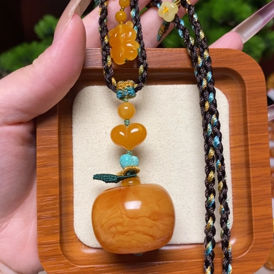 【闪购商品】蜜蜡颈饰未镶嵌项链