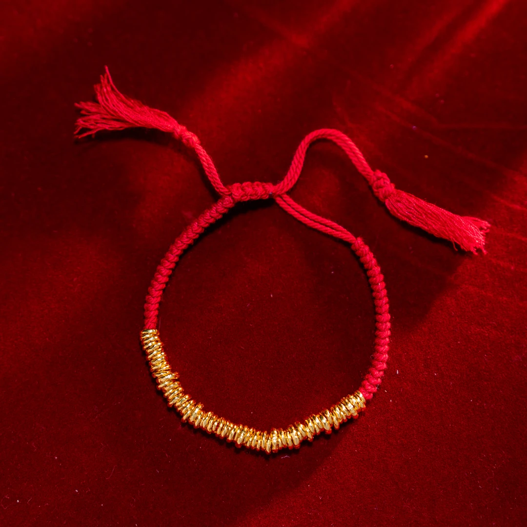 925银手链 【奢小姐珠宝】盘缠红绳手链-WH113