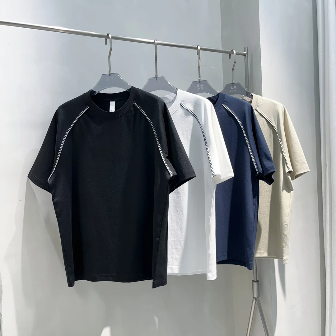 【赢家】夏季新款凉感液氨插肩式简约百搭短袖T恤2219