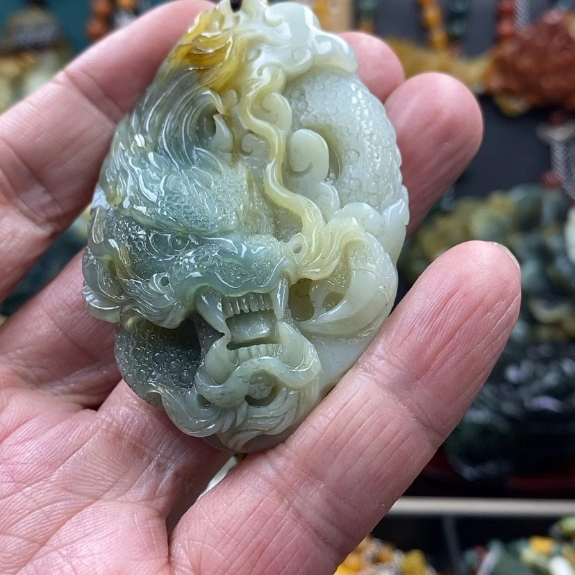 【闪购商品】蛇纹石玉未镶嵌吊坠用****8
