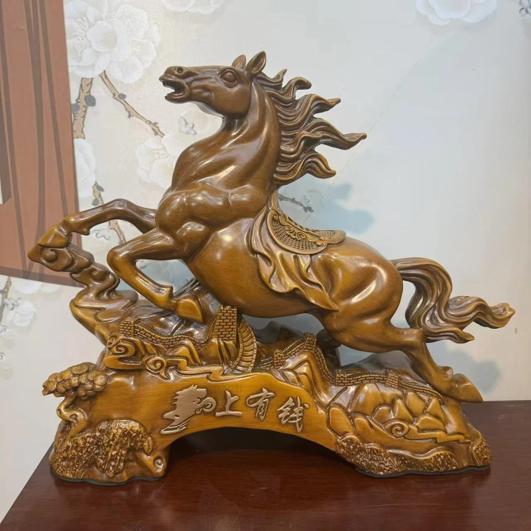 马上有钱生肖马摆件工艺品客厅办公室酒柜装饰马到成功开业礼品