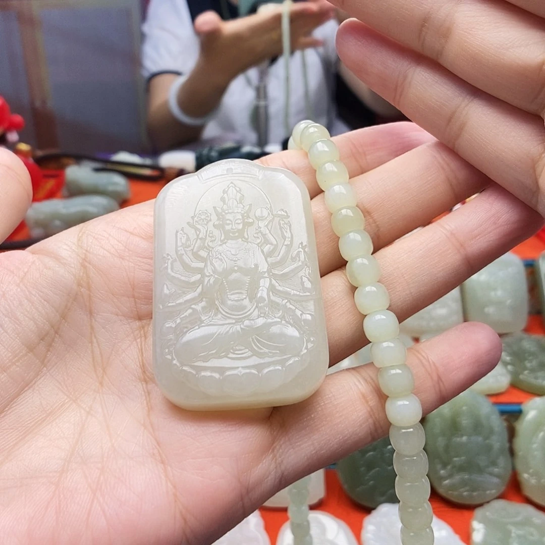颈饰未镶嵌和田玉꧁****