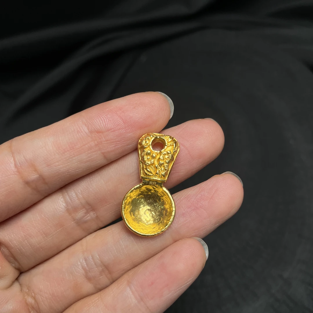 禾乐足金周洋霞勺子吊坠《金匙荣华》新款满金版（多样性发一） G0