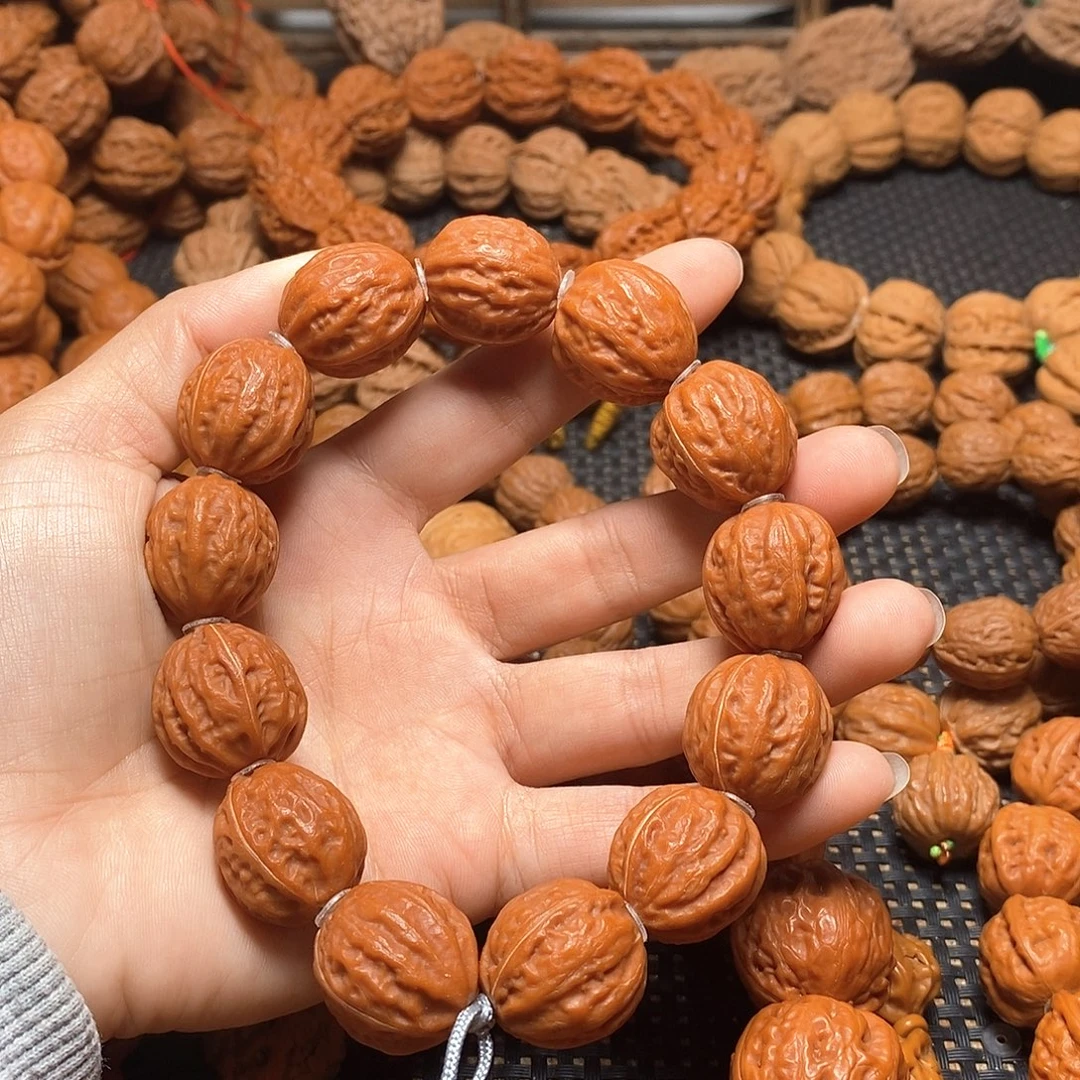 手串文玩核桃红皮小枣手串