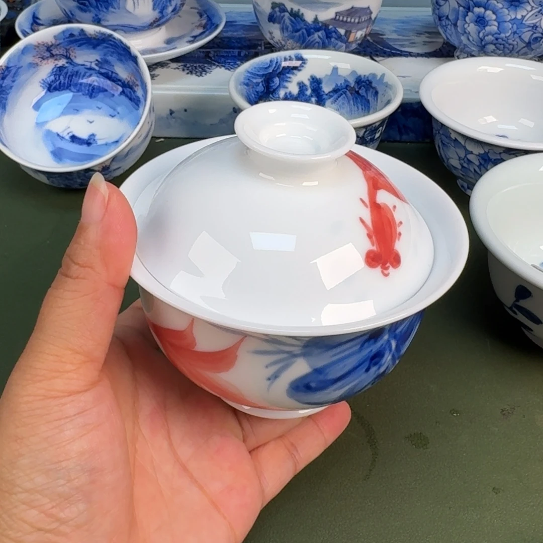 景德镇纯手绘茶具圆圆224