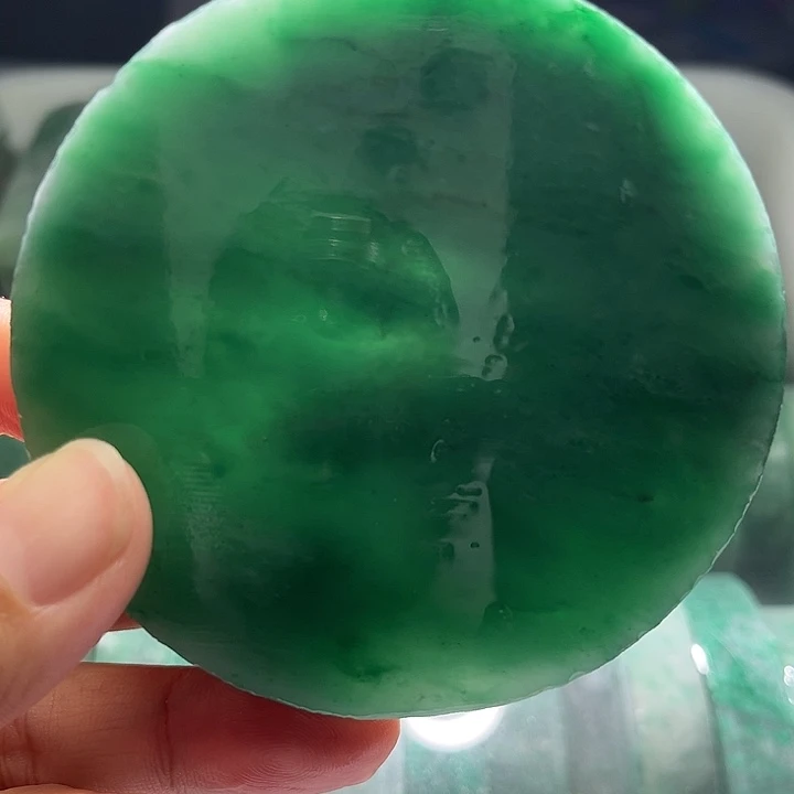 定制石英质玉（非洲翠）定制天然非遗翠手镯