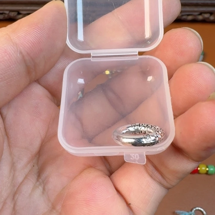 合成碳硅石铜合金文玩配饰如意卡环
