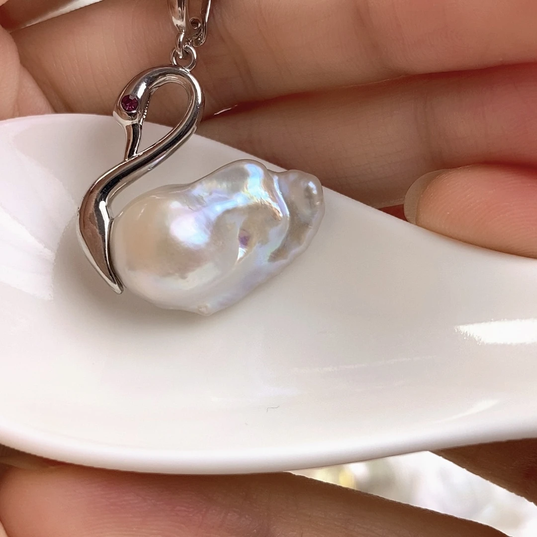 淡水珍珠未镶嵌吊坠(赠链)