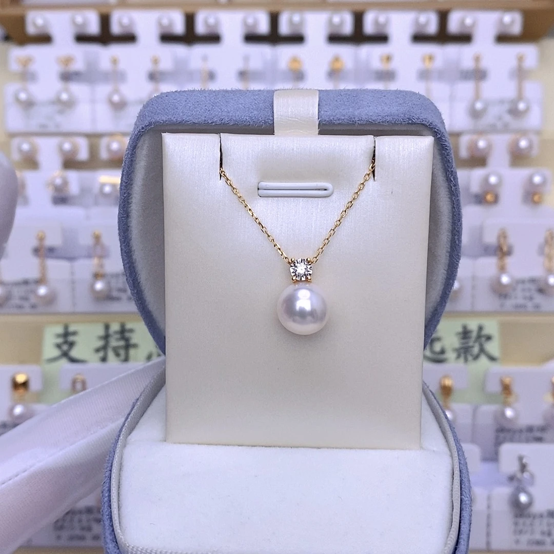套链18K金镶嵌海水珍珠