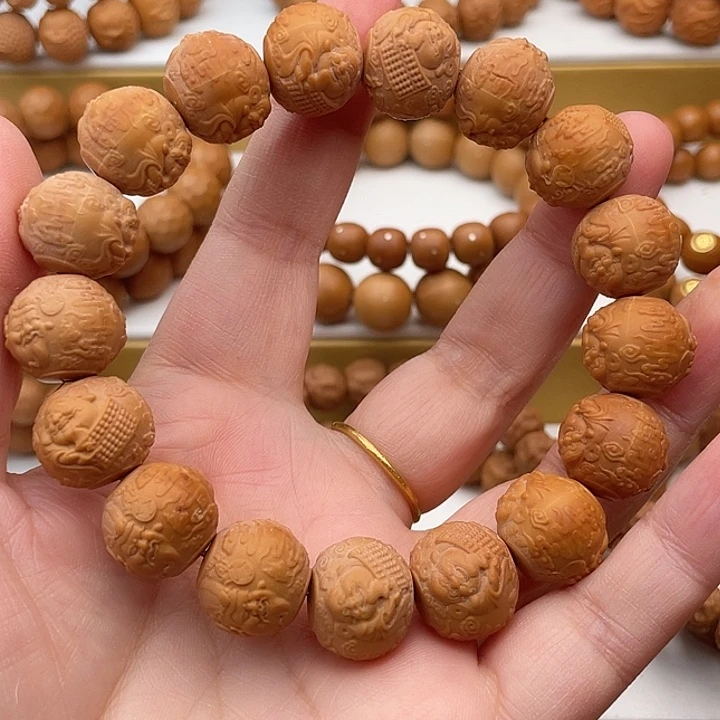 猴头核桃吊坠体验款双面财神