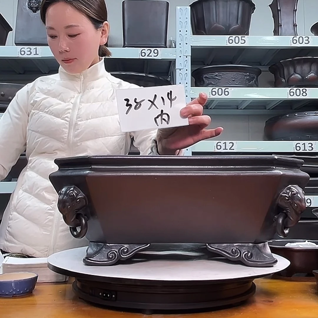 紫砂花盆宜兴紫砂19号