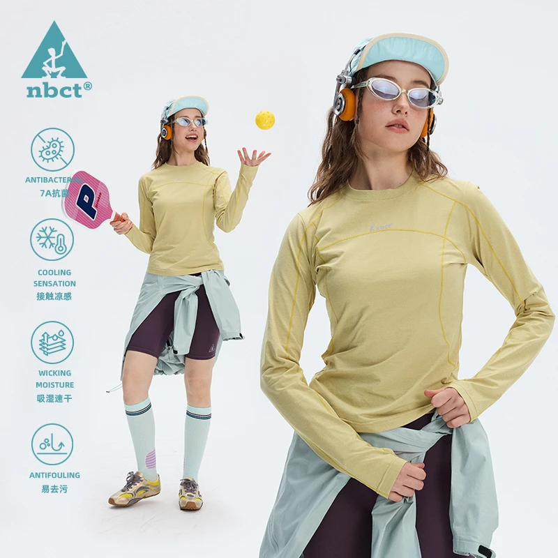 NBCT飞弧徒步速干衣瑜伽服7A抗菌户外休闲运动服饰速干长袖0003