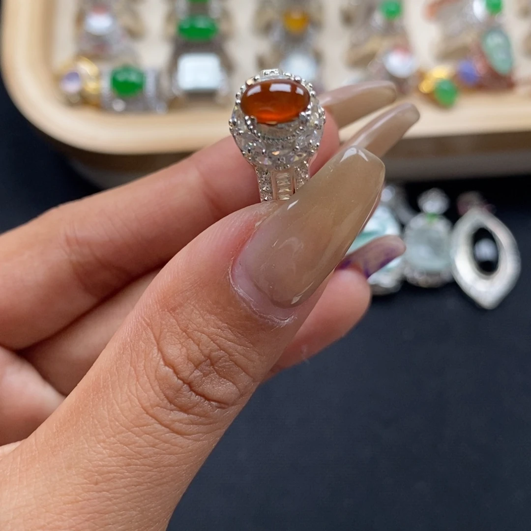 翡翠未镶嵌戒指缅甸天然A货翡翠