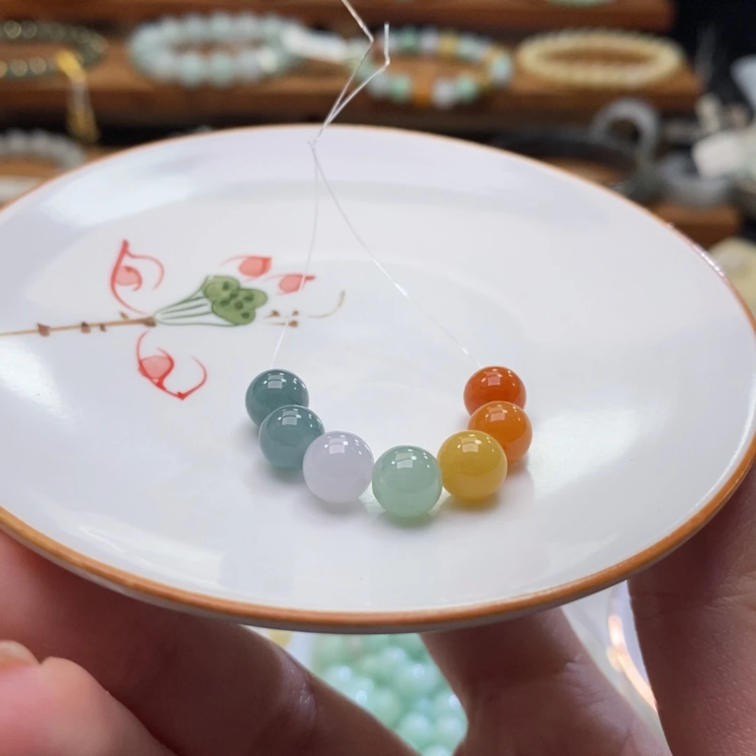 翡翠未镶嵌手链翡翠d68卡7