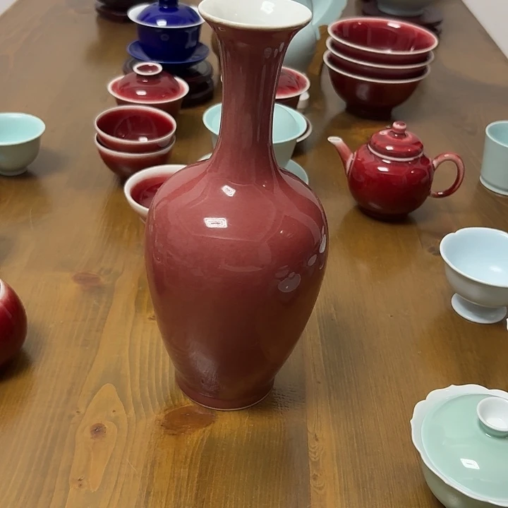 花***伴摆件景德镇高温陶瓷花瓶