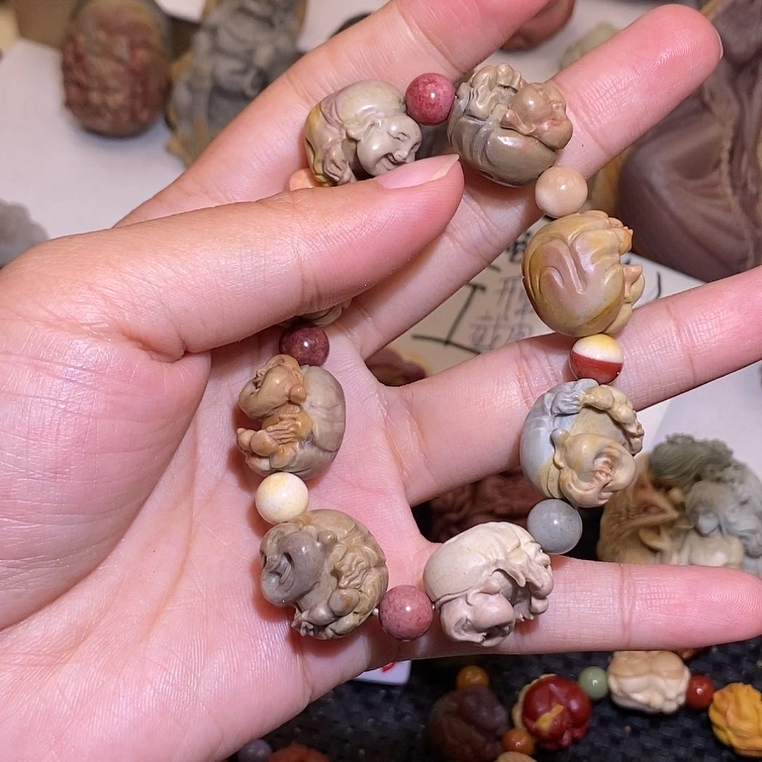 石英质玉（阿拉善玉）未镶嵌手链