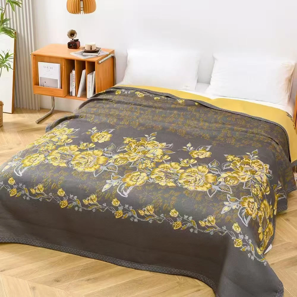 【夢蕤家纺专属】色织精梳棉棉/金银丝四季毯200*230