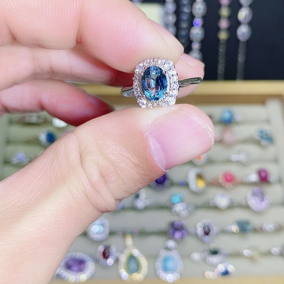 未镶嵌戒指托帕石